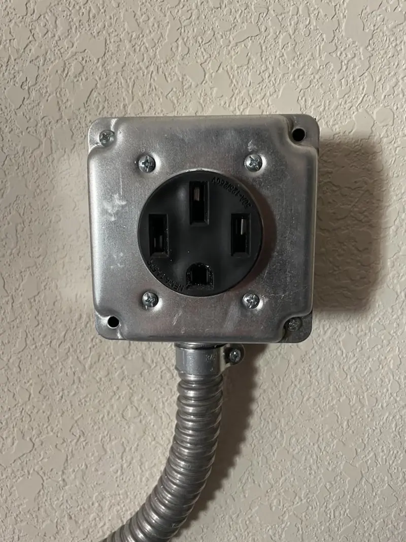 NEMA 14-50 outlet installed for Smart Home Electrical in Plain City